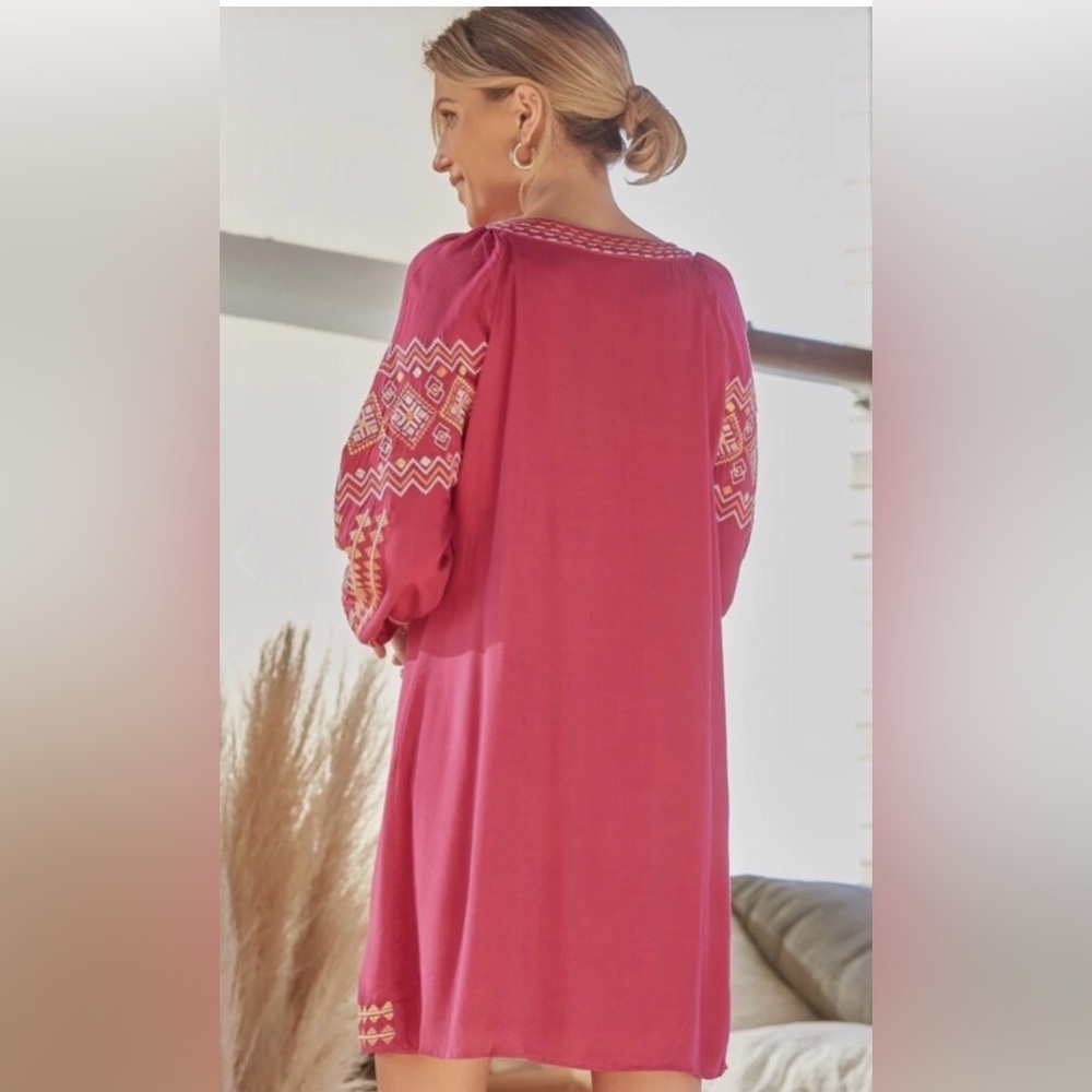 Savanna Jane Embroidered Boho Dress | Women’s Plus Size 1X - Picture 2 of 7